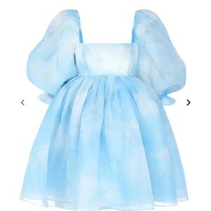 Selkie brand Head in the Clouds puff dress